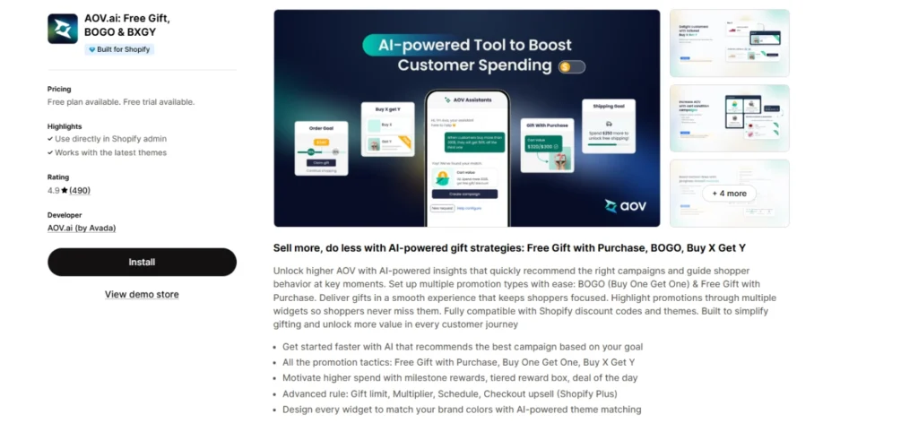 AOV.ai Shopify App
